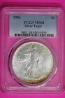 Toned 1986 MS 68 Silver American Eagle PCGS Graded Certified Authentic  1414