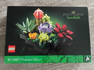 ꙮ LEGO Icons Succulents Artificial Plant Set for Adults,Flower Bouquet Kit 10309