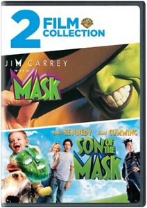 The Mask  2-Film Collection     (DVD, 2018)   Jim Carrey   Both Movies!!