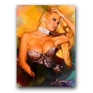 Jenna Jameson #10 Art Card Limited 22/50 Edward Vela Signed (Celebrities Women)