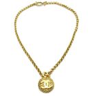 Chanel Medallion Gold Chain Pendant Necklace 29 59730