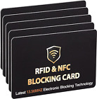 5 Pack RFID Blocking Card, One Card Protects Entire Wallet Purse, NFC Contactles