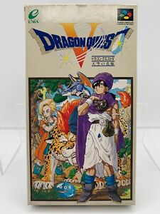 DRAGON QUEST V 5 Super Famicom Japan SNES With Box & Manual US Seller SFC0271
