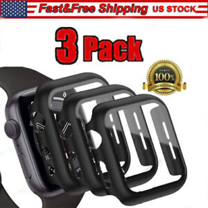 3-Pack For Apple Watch 8 7 6 5 4 3 SE Full Screen Protector iWatch 38/42 40/44mm