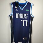 New Luka Doncic #77 Embroidered Jersey Blue