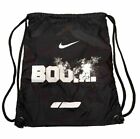Nike BOOM Black Drawstring Sac Sack Backpack Bag Gym School Hiking Shoes Cleats