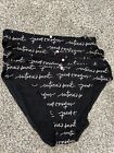 Brand New Lot of 4 Victoria's Secret Panties Size Large Bikini Cotton NWT