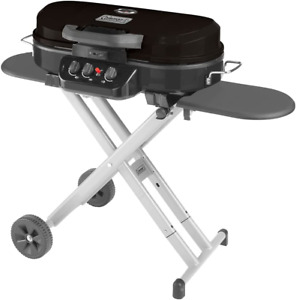 Roadtrip 285 Portable Stand-Up Propane Grill, Gas Grill with 3 Adjustable Burner