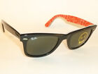New Ray Ban Original Wayfarer Sunglasses RB 2140 1016 Top Black Rare Prints