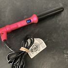Nume Hot Pink Curling Wand Tourmaline Curler Hair Styling Iron HB025u Salon 1.25