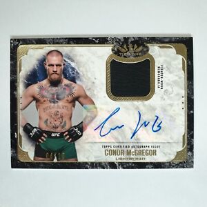 2017 Topps UFC Knockout Conor McGregor Tier 1 Fight Glove Relic Auto 04/10