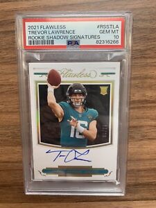 New Listing2021 Panini Flawless Trevor Lawrence Rookie Shadow Signatures Auto /20 PSA 10