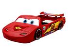 Disney Pixar Cars Lightning McQueen Toddler-To-Twin Bed With Built In Toy Box