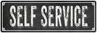 SELF SERVICE Shabby Chic Black Chalkboard Metal Sign Decor 106180050036