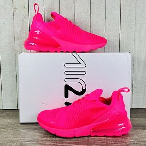 Nike Air Max 270 Hyper Pink Bubblegum Triple Athletic Shoes Women's Size 6-10