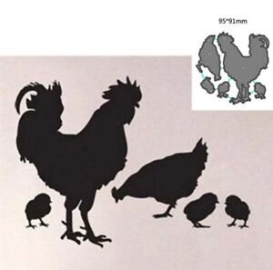 Chicken Animal Metal Cutting Dies DIY Scrapbooking Paper Card Embossing Stencil