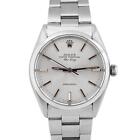 PAPERS Rolex Oyster Perpetual Air-King Precision Silver 34mm Watch 5500 BOX