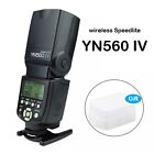 YONGNUO YN560 IV 2.4G wireless Flash Light for Canon Nikon Camera with Diffuser