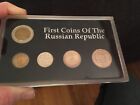 1991 1st Coins of the Russian Republic 5Coin BU Set Bi-metal 10 Ruble