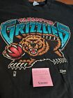 Vintage Vancouver Grizzlies NBA Sport Tshirt Salem Sportswear Black XL