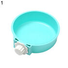 New ListingStainless Steel Hanging Feeding Feeder Cage Fixed Food Water Pet Cat Dog Bowl 92