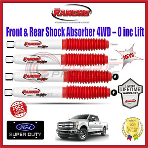 Rancho RS5000X Front Rear Shock Absorber Set For 05-16 Ford F-450 F-550 2WD 4WD