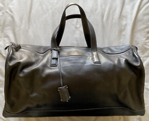 New ListingNEW Coach Black Leather Cabin Duffel Luggage Bag 5402 Travel Weekender NWT RARE!