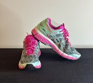 ASICS Gel Kayano 22 Lite Show Running Shoes - Pink Aqua Splash T5A6N - Womens 10
