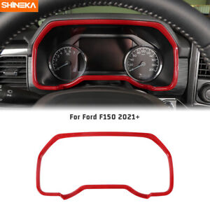 Instrument Dashboard Panel Cover Trim Ring For Ford F150 2021+ Red Accessories (For: 2021 Ford F-150)