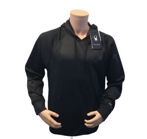 SPYDER Men's  ProWeb Active Sweatshirt Hooded Hoodie - Black Size Med (SPM804)