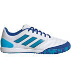 adidas Top Sala Competition Indoor Soccer Shoes (White/Bold Aqua/Team Royal Blue