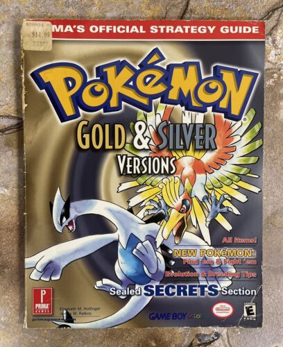 Prima's Official Strategy Guide Pokemon Gold/Silver Versions - GBC **SEE DESC**