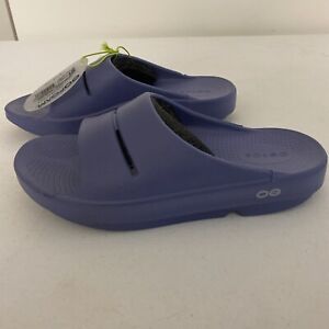 OOFOS OOAHH Unisex Slide Sandal US M5 W7 Blue Style #1100