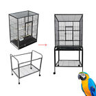 Medium Bird Cage Breeding Doors Aviary Canary Finch Removable Stand with Wheels