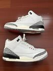 Used Air Jordan 3 Retro White Cement Reimagined DN3707-100 Size 10