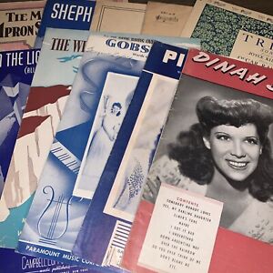Lot Of Vintage Sheet Music