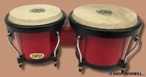 Cosmic Percussion by LP Latin Percussion Red Bongos w/ 8.25