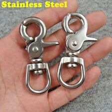 Stainless Steel Lobster Clasps Swivel Eye Snap Hook Keychains Bag Trigger Clips
