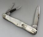 Nice! Antique Southington Cutlery 3-Blade MOP Split Back Whittler Pocket Knife