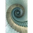Looking Up The Spiral Staircase Of The Lighthouse Poster Print