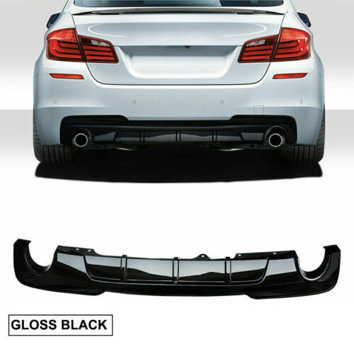 Rear Diffuser For 2011-2016 BMW 5 Series F10 535i M Sport Bumper Lip Gloss Black