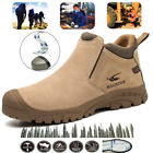 Men Work Boots Composite Toe Shoes Non Slip Safety Shoes Soft Waterproof Size 12