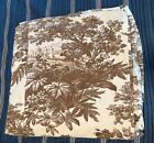 Pottery Barn Matine Toile Duvet Cover Full Queen Brown Ivory Botanical Tropical