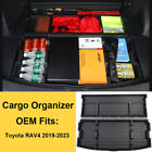 For 2019-2024 Toyota RAV4 Trunk Organizer Hatch Insert Cargo Hidden Storage Box