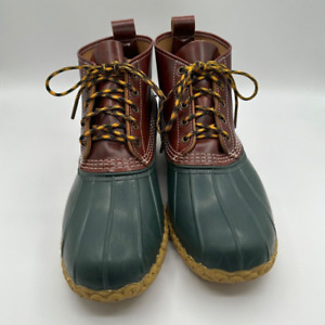 L.L. Bean Men's 6in Bean Boot 12 W EE British Tan/Deepest Pine/Gum WIDE 12EE 12W