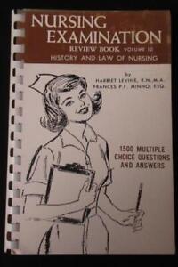 1971 Nursing Examination Review Book Volume 10 History And Law History Paperback