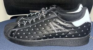 Adidas Men's Superstar Pharrell Core Black Skate Shoes GY4981 Size 9.5