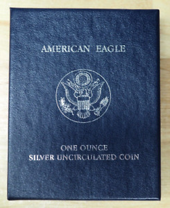 2008  W    AMERICAN EAGLE ONE OUNCE BURNISHED SILVER COIN WITH BOX & COA