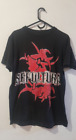 SEPULTURA shirt Large DOUBLE PRINT WASTED DEATH METAL