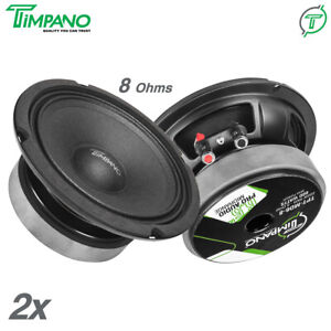 2x Timpano Audio TPT-MD6-8 Pro Audio Midrange Speakers 6.5
